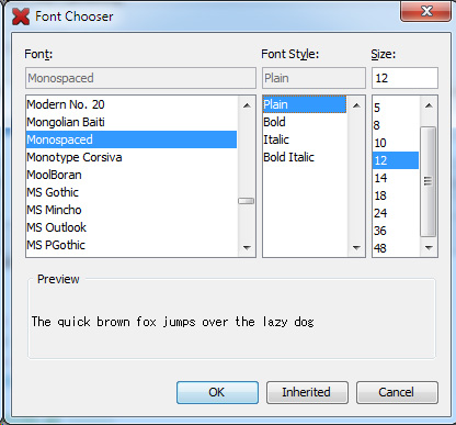 Font Chooser