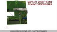 Microchip MCP3421を使った重さ秤りのデモ